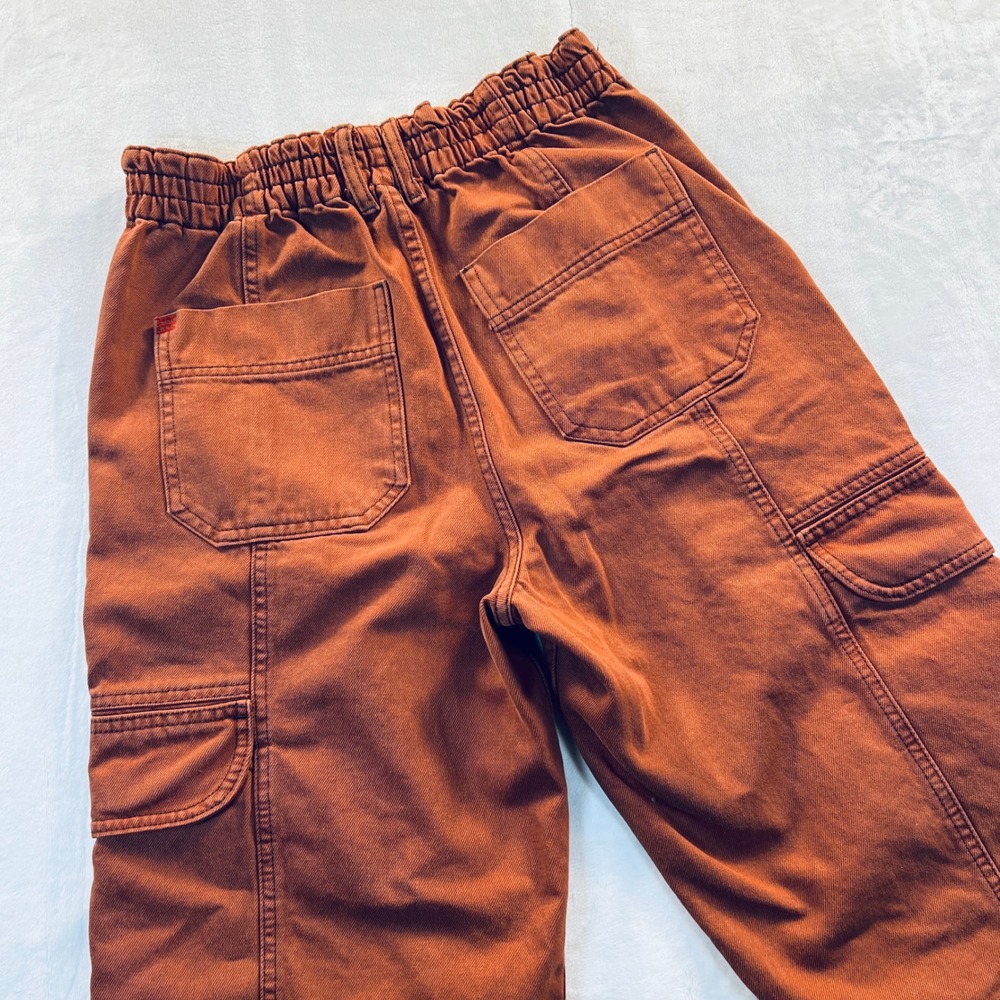BDG Urban Outfitters Rust Orange Cargo Pants High Waisted Straight Leg Size 28 - Picture 8 of 8